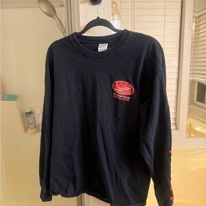 Gildan Black Long Sleeve with Red Graphic